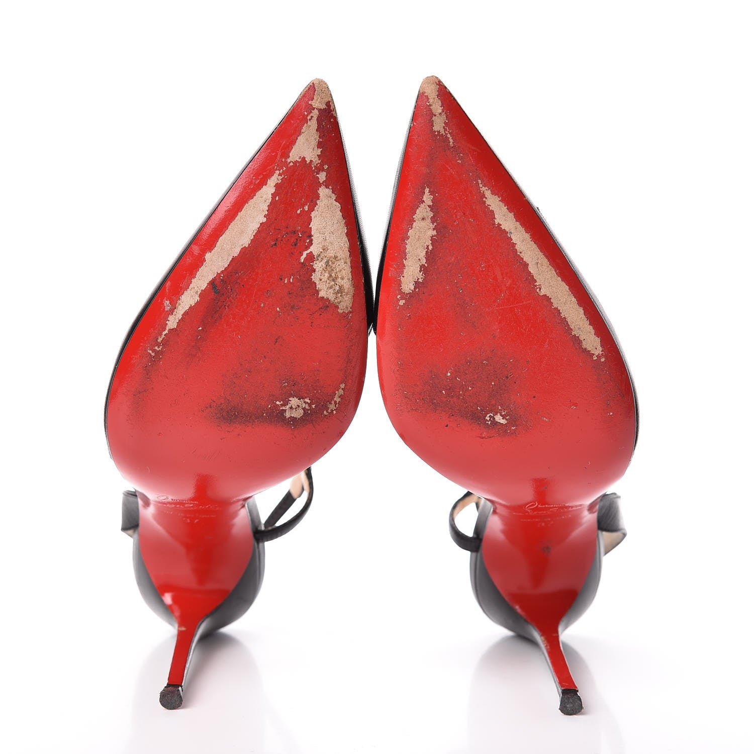 Christian Louboutin Kid June 100 Slingback Pumps 37 Black 9 of 11