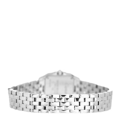 Cartier 18K White Gold Diamond 20mm Santos Demoiselle Quartz Watch 3 of 4