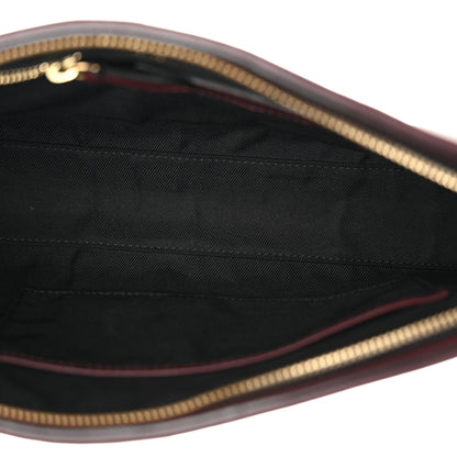 Burberry Horseferry Check Small Chichester Crossbody Clutch Bag Burgundy 5 of 10