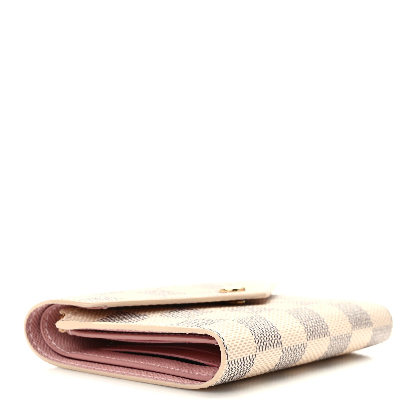Damier Azur Victorine Wallet Rose Ballerine