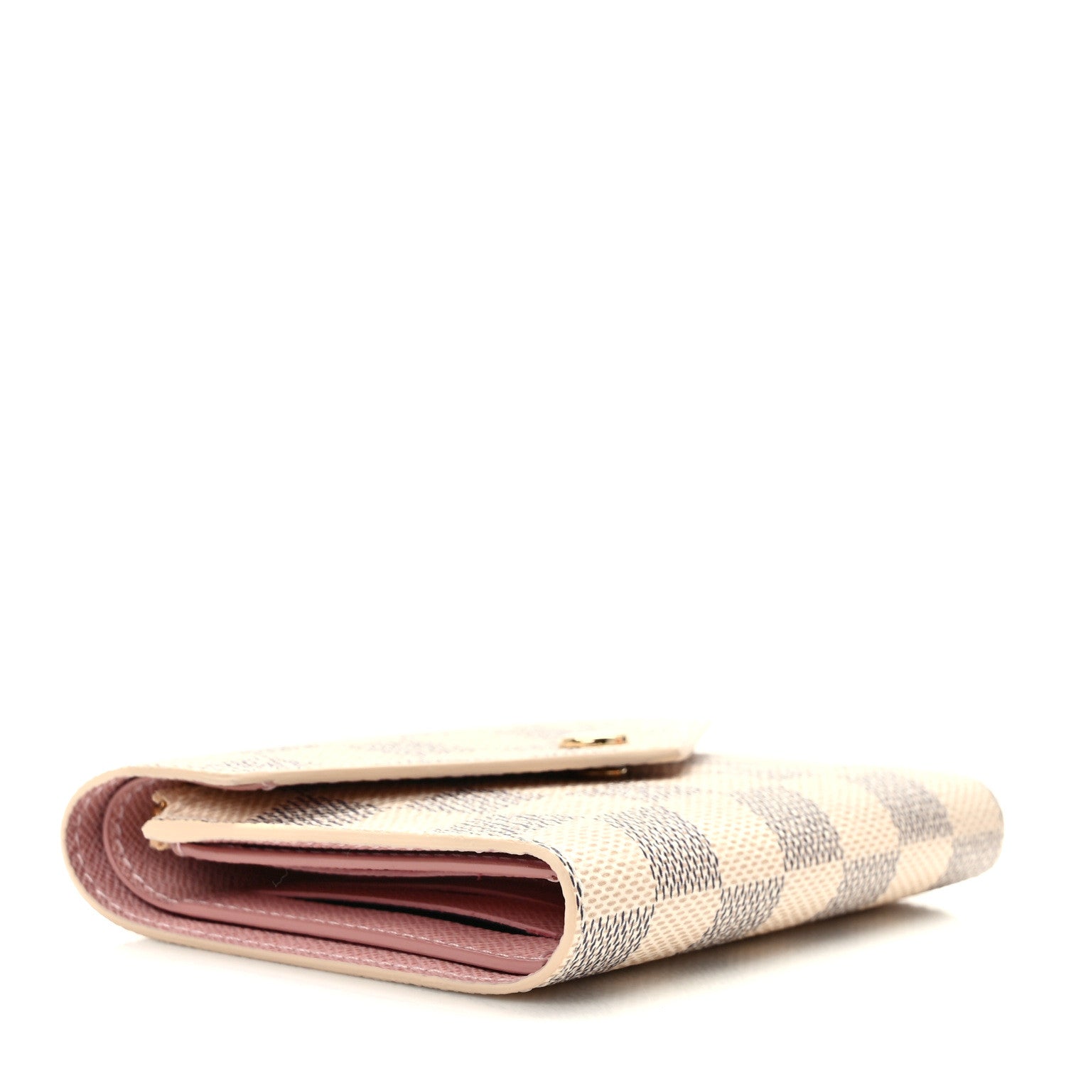 Louis Vuitton Damier Azur Victorine Wallet Rose Ballerine 4 of 8