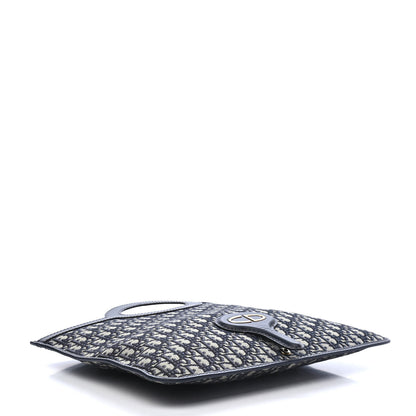 Christian Dior Oblique Fold Over Clutch Blue 4 of 9