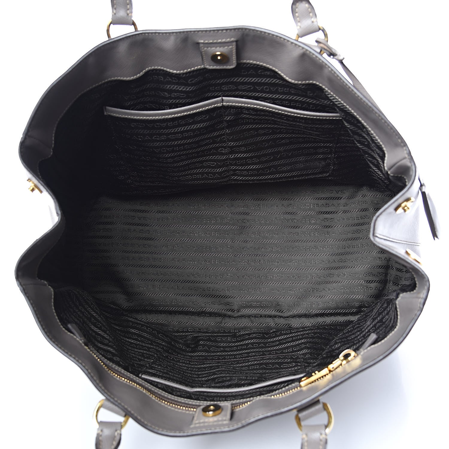 Prada Saffiano Lux Large Tote Argilla 5 of 16