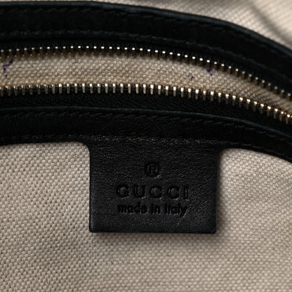 Gucci Guccissima Medium Bree Foldover Tote Black 6 of 26