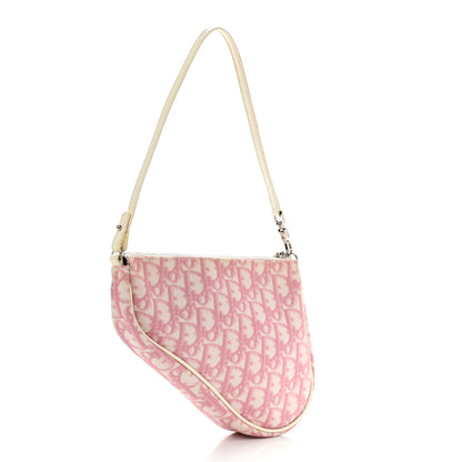 Christian Dior Monogram Mini Saddle Pochette Pink 3 of 22