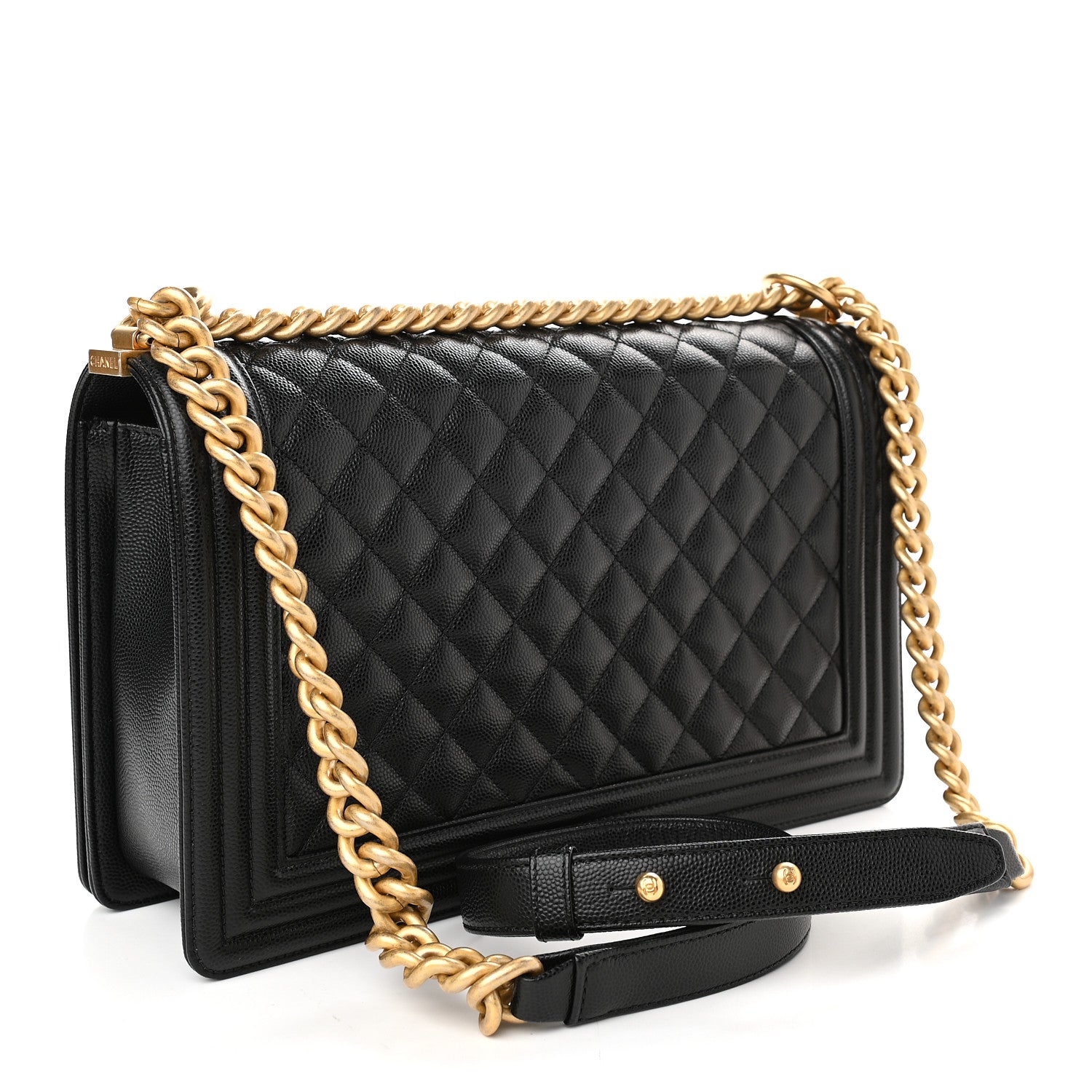 Chanel Caviar Quilted New Medium Boy Flap Black 3 of 10