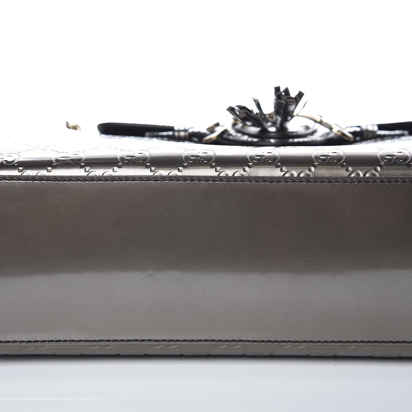 Shine Guccissima Large Emily Chain Shoulder Bag Sasso