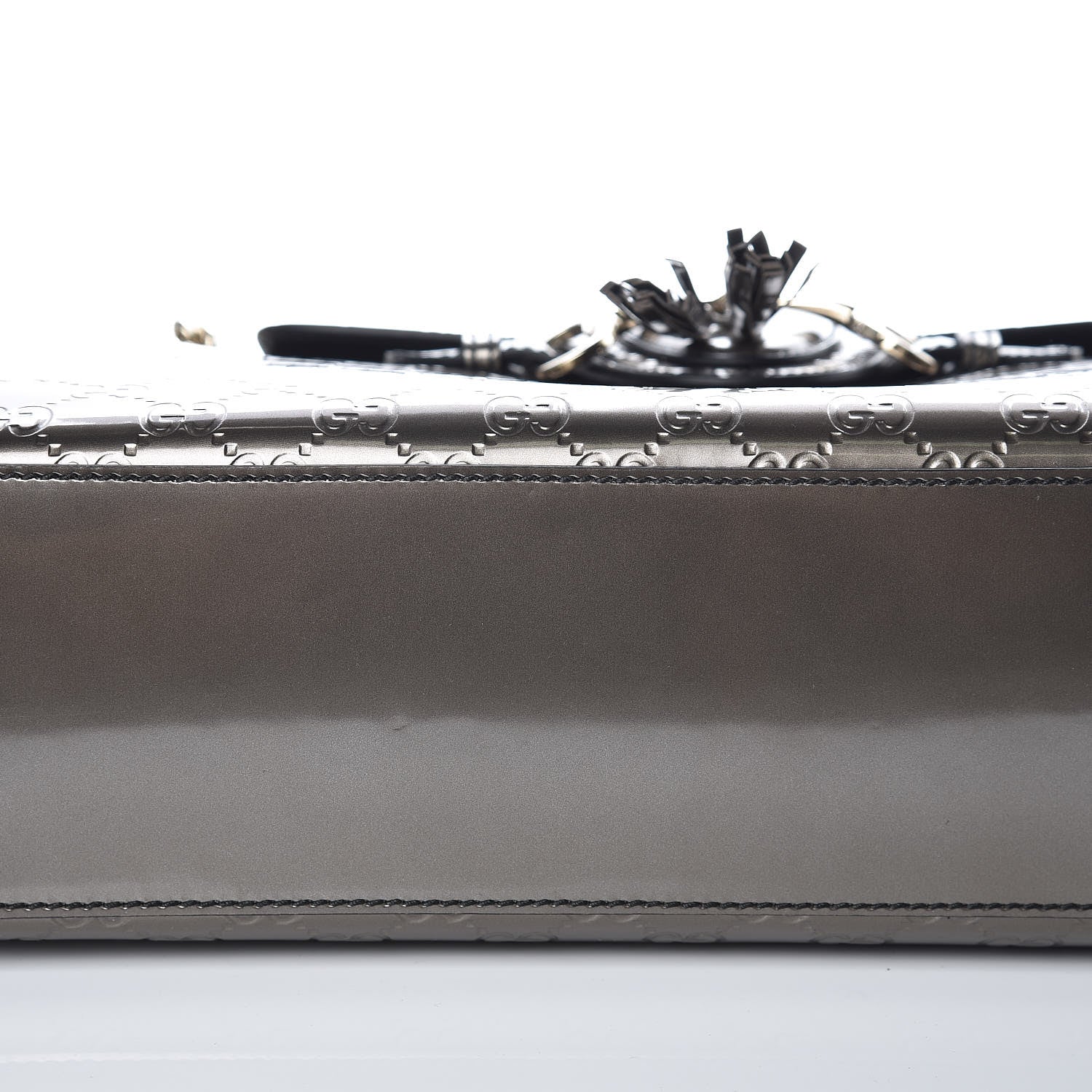 Gucci Shine Guccissima Large Emily Chain Shoulder Bag Sasso 10 of 12