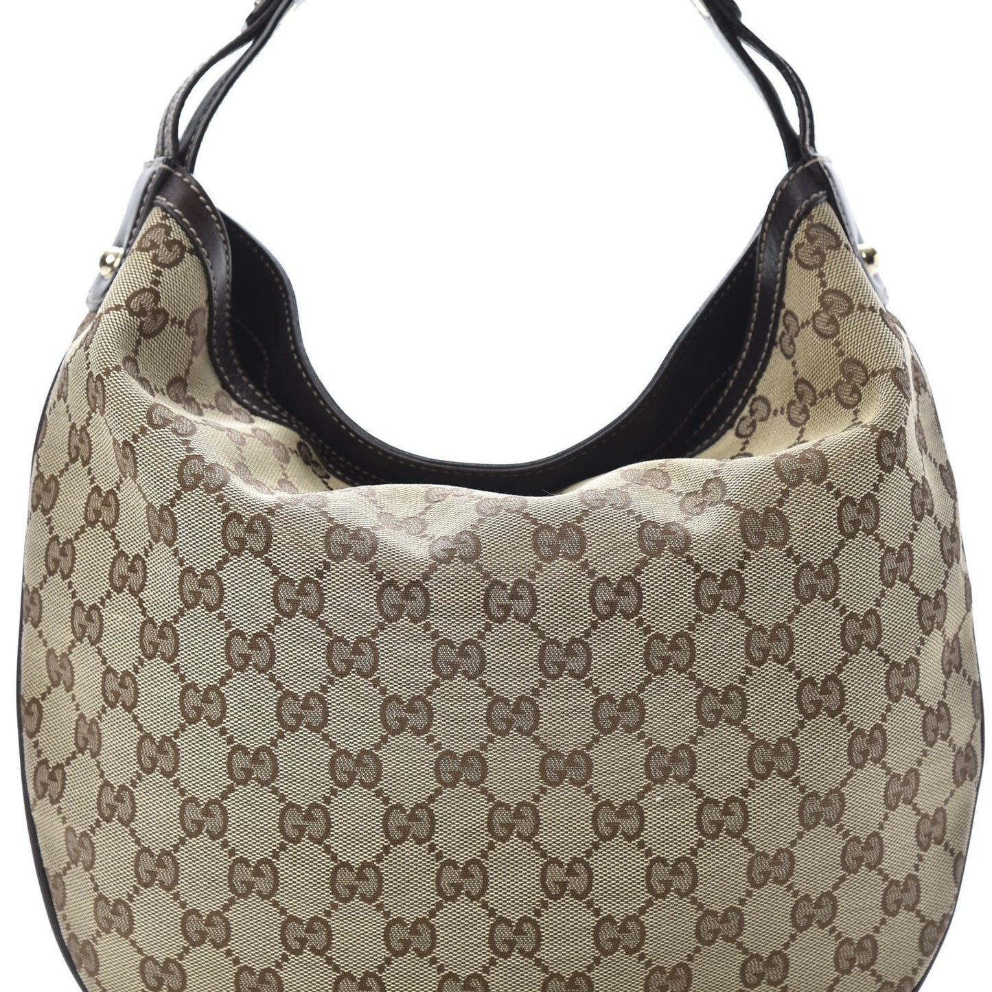 Monogram Medium Wave Hobo Dark Brown