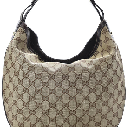 Gucci Monogram Medium Wave Hobo Dark Brown 8 of 11