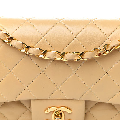 Chanel Lambskin Quilted Small Double Flap Beige 13 of 14
