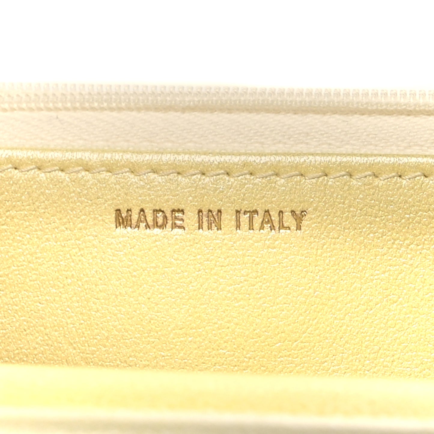 Cloudy Pearly Goatskin Quilted Wallet on Chain WOC Jaune