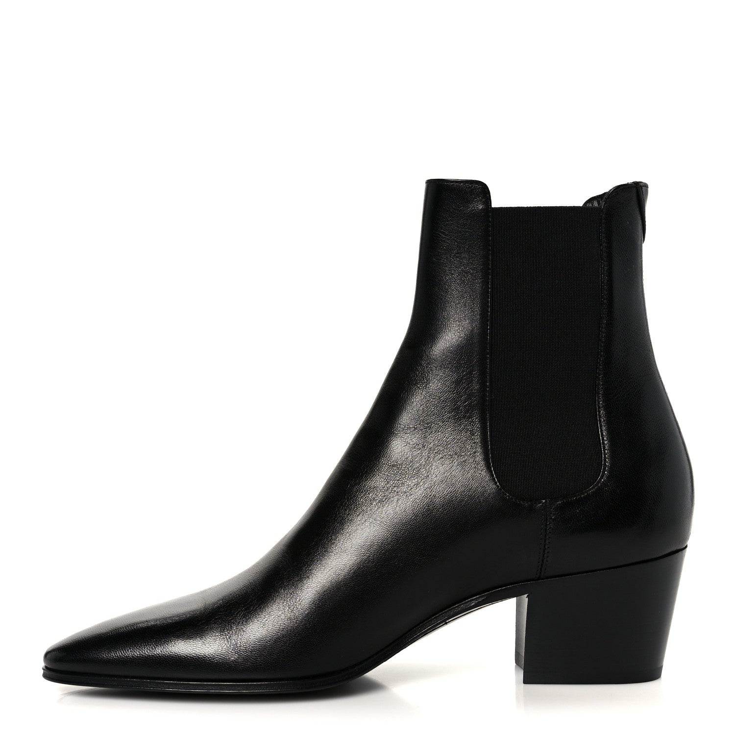 Saint Laurent Incrociato Muriel Vassili 60 Ankle Zip Boots 37.5 Black 1 of 10