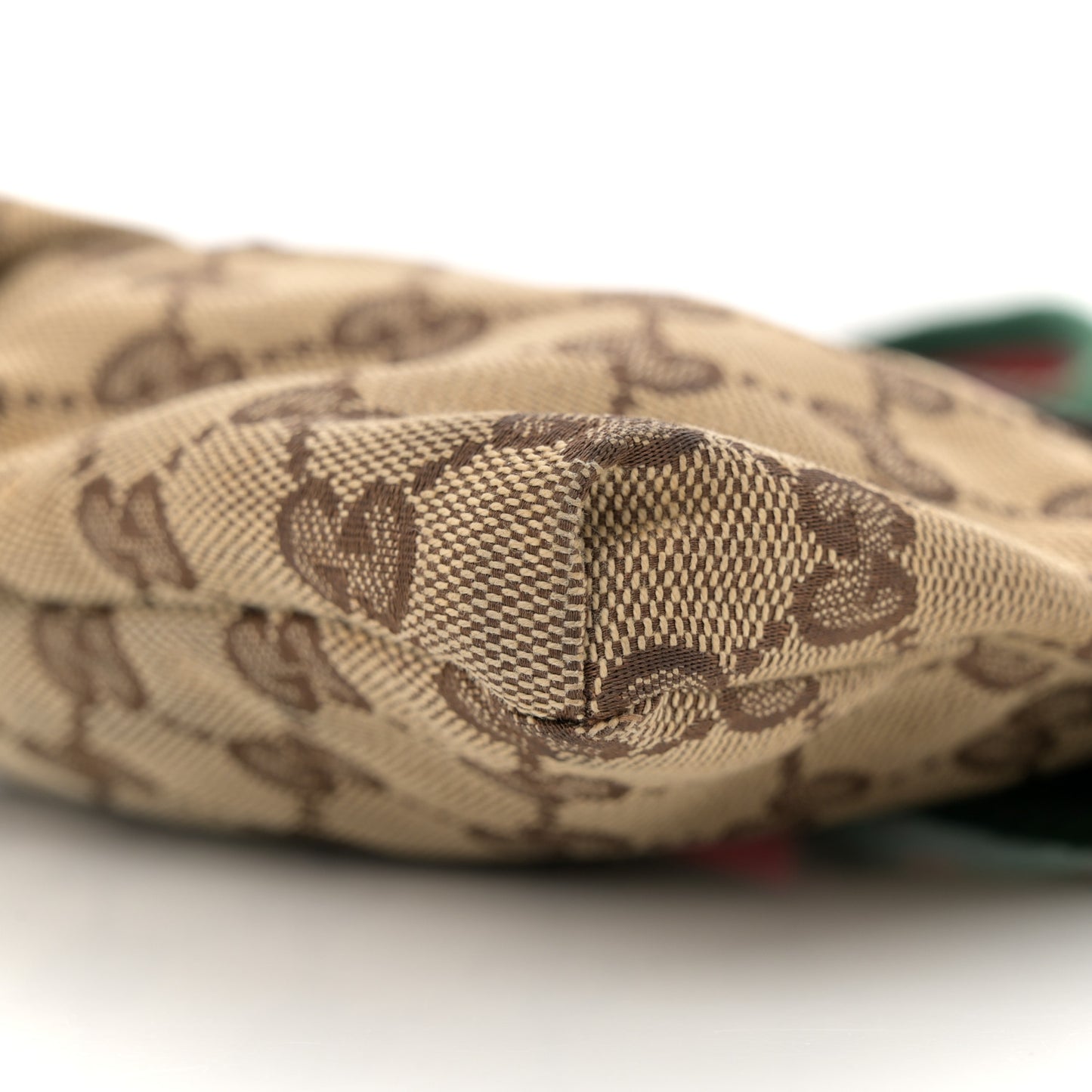 Monogram Web Belt Bag Dark Brown
