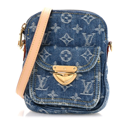 Louis Vuitton Denim Fairfax Pochette Blue 1 of 9