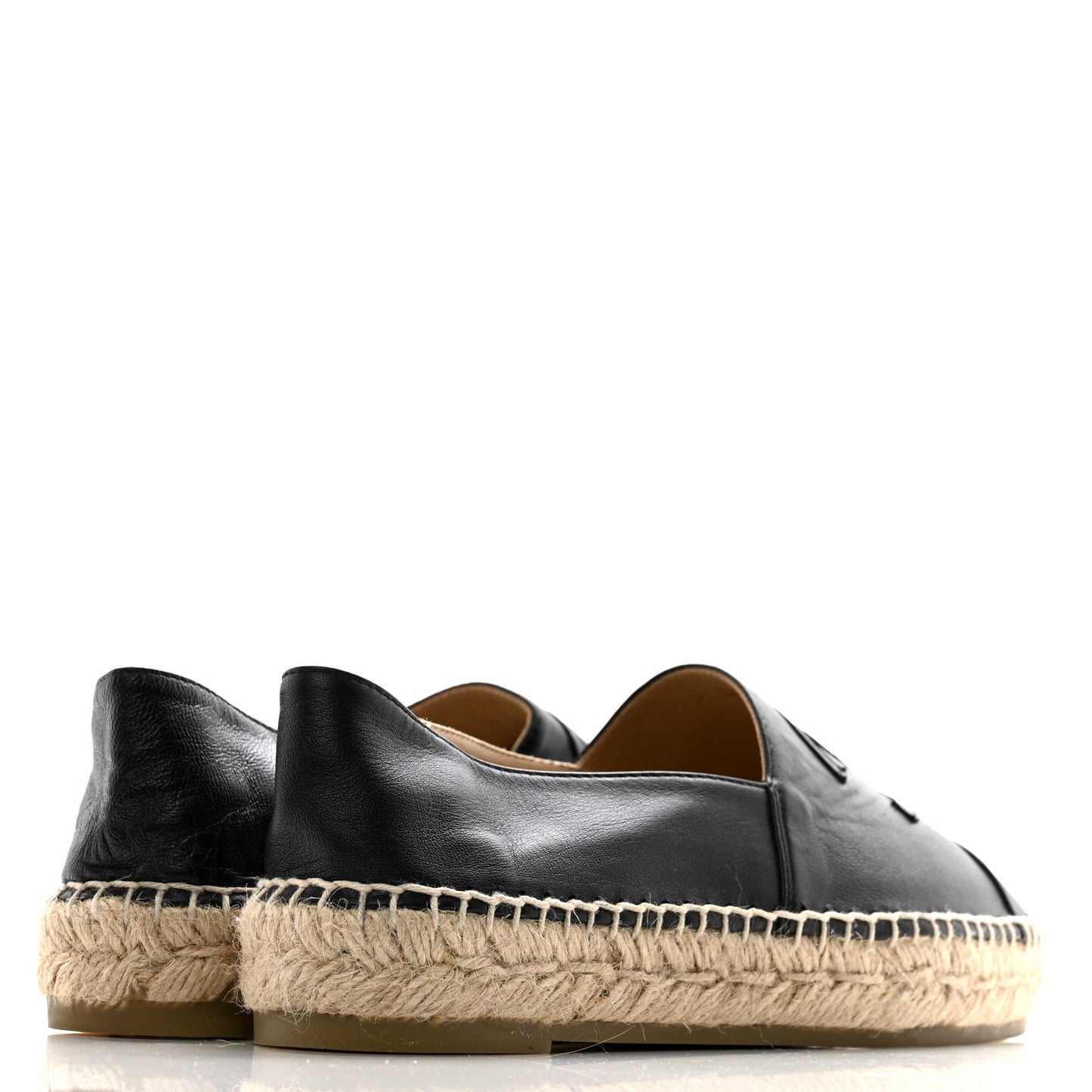 Lambskin CC Espadrilles 37 Black