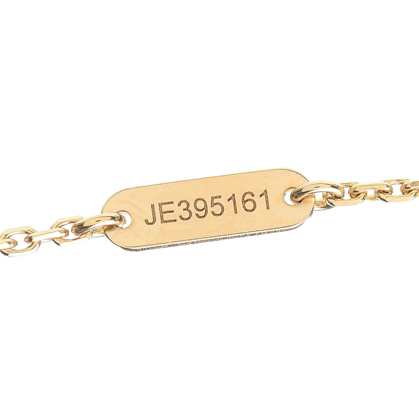 18K Yellow Gold Mother of Pearl Vintage Alhambra Pendant Necklace