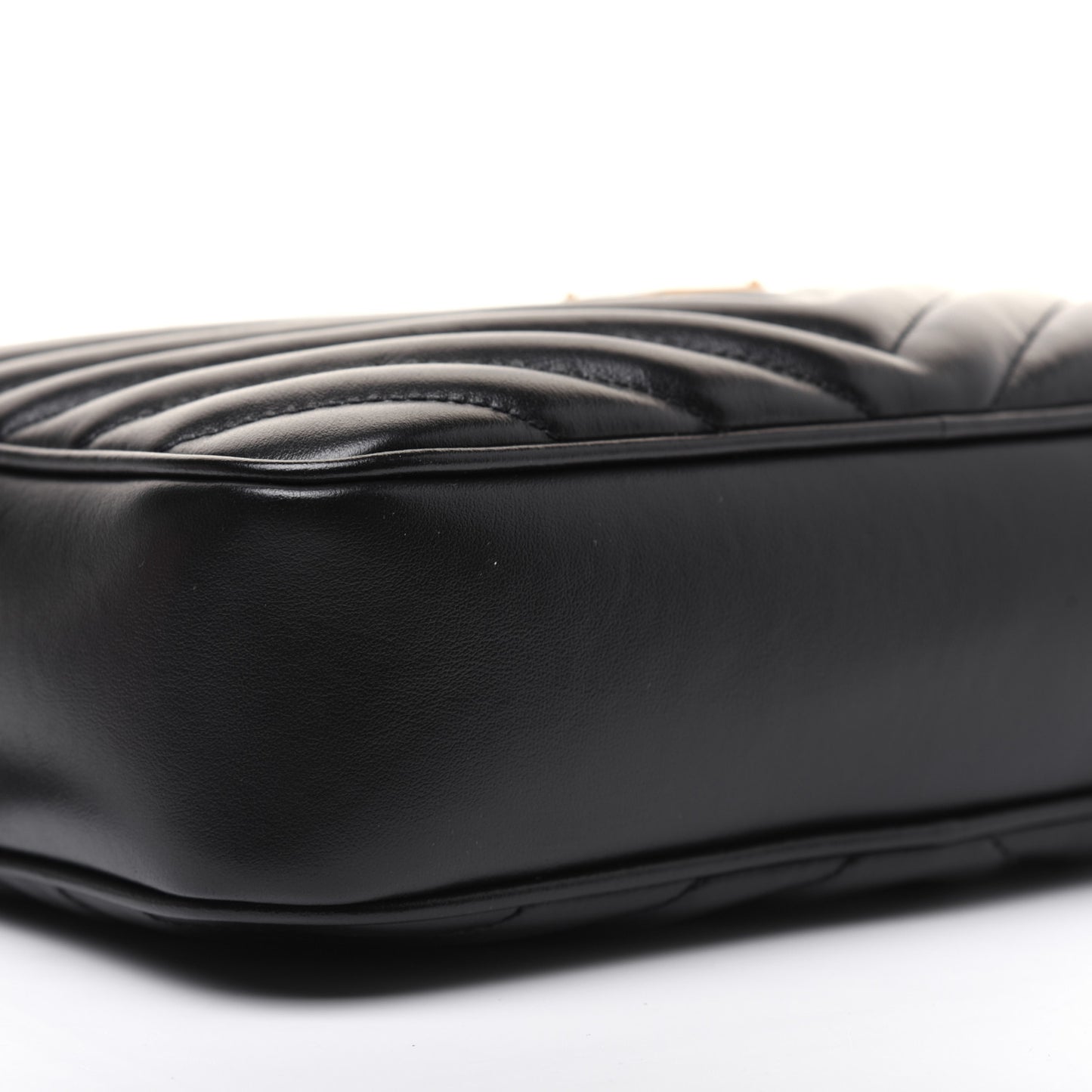 Calfskin Matelasse Monogram Lou Camera Bag Black