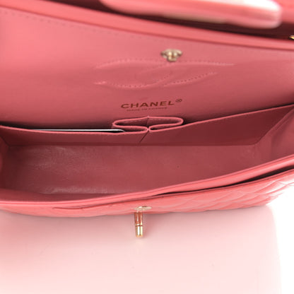 Chanel Patent Quilted Medium Double Flap Pink 4 of 11