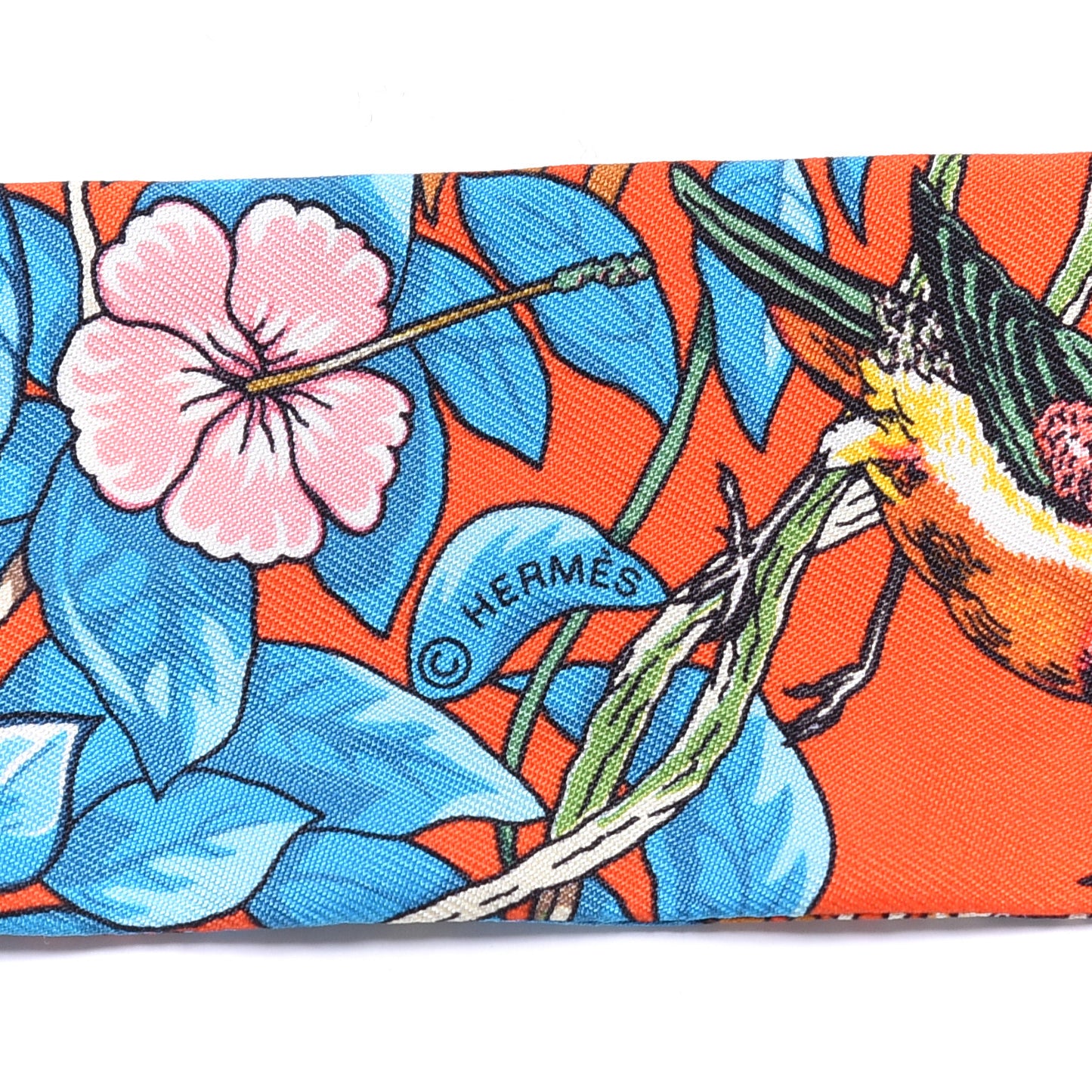 Silk Jungle Love Love Twilly Orange Bleu Brun