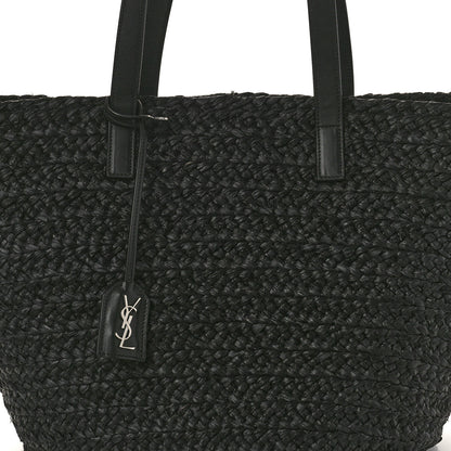 Saint Laurent Raffia Medium Panier Bag Black 7 of 12
