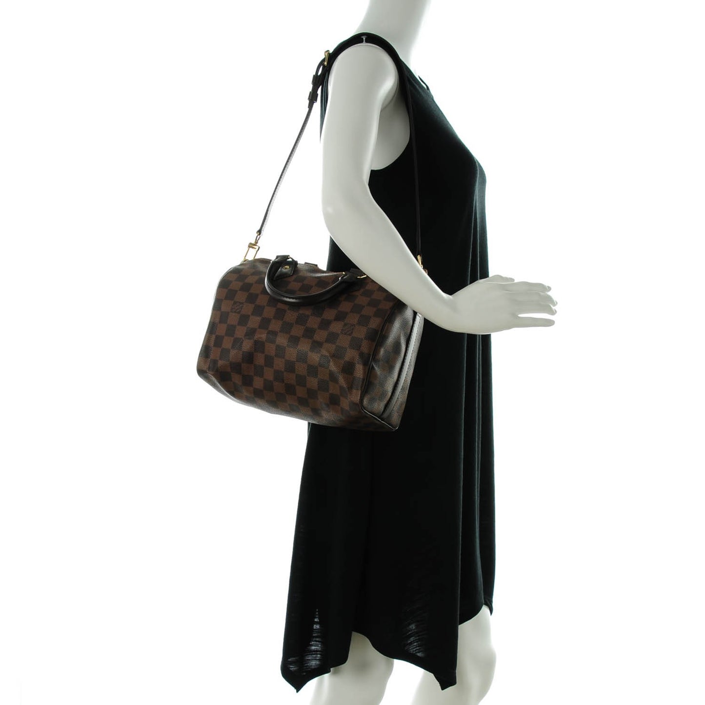 Damier Ebene Speedy Bandouliere 25