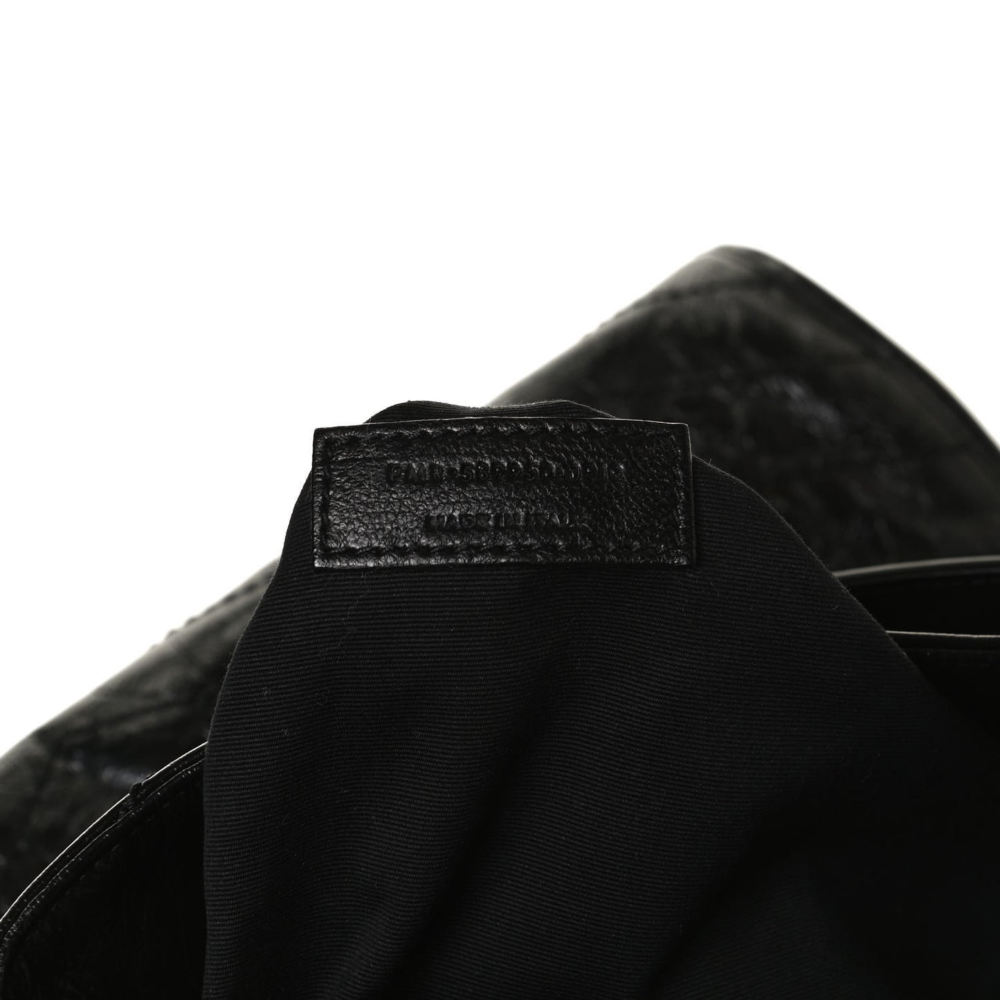 Crinkled Calfskin Matelasse Monogram Large Niki Shopper Tote Black