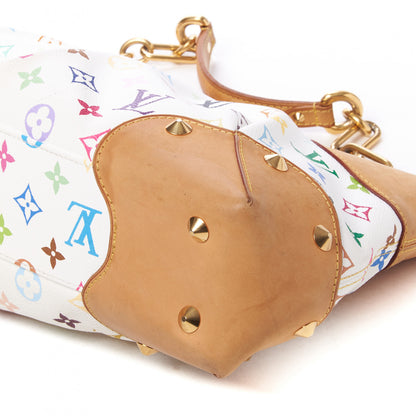Louis Vuitton Monogram Multicolor Judy MM White 4 of 10