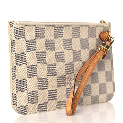 Louis Vuitton Damier Azur Neverfull PM Pochette 3 of 8