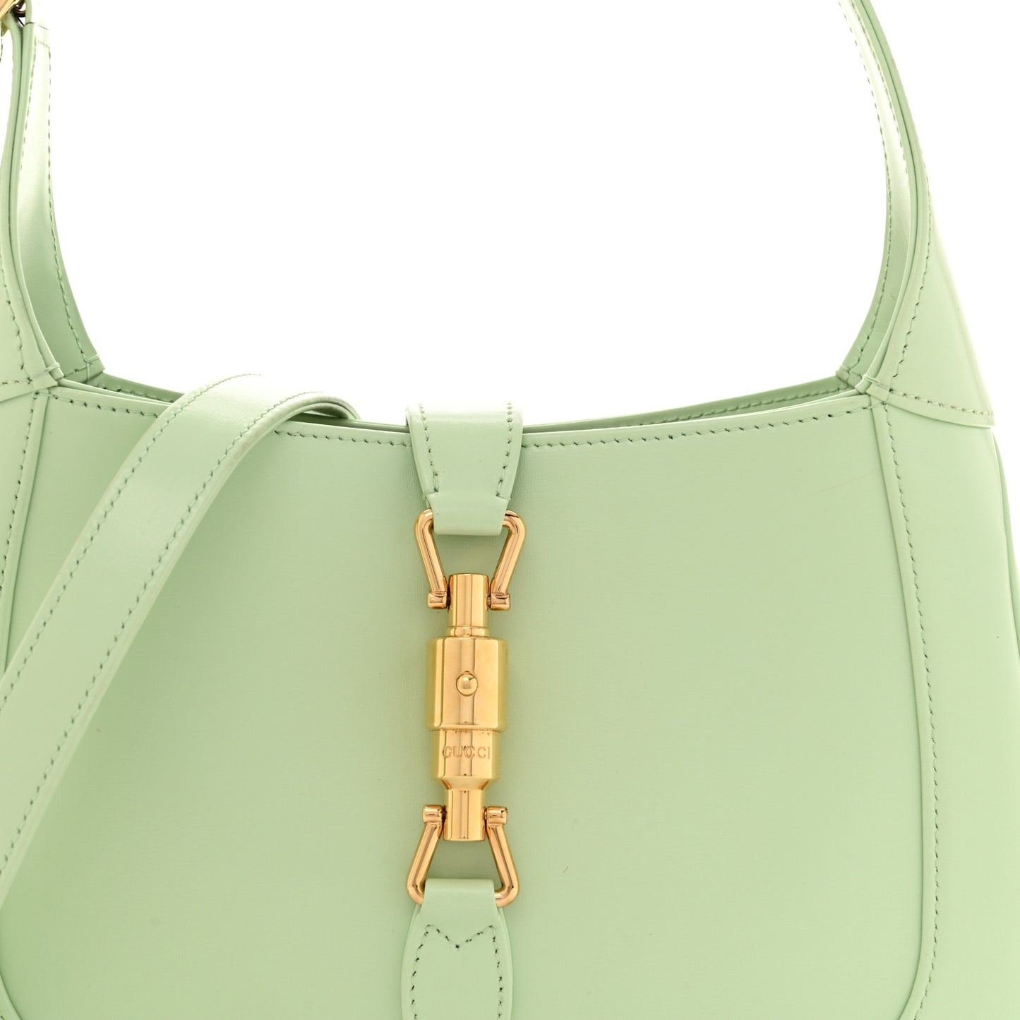 Boarded Dyana Lux Calfskin Small Jackie 1961 Hobo Tropical Sage