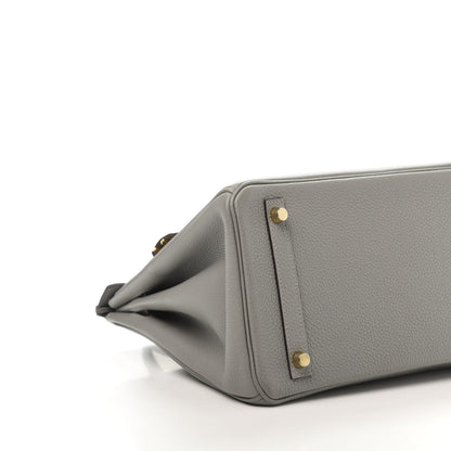 Hermes Togo Birkin 30 Gris Mouette 6 of 11