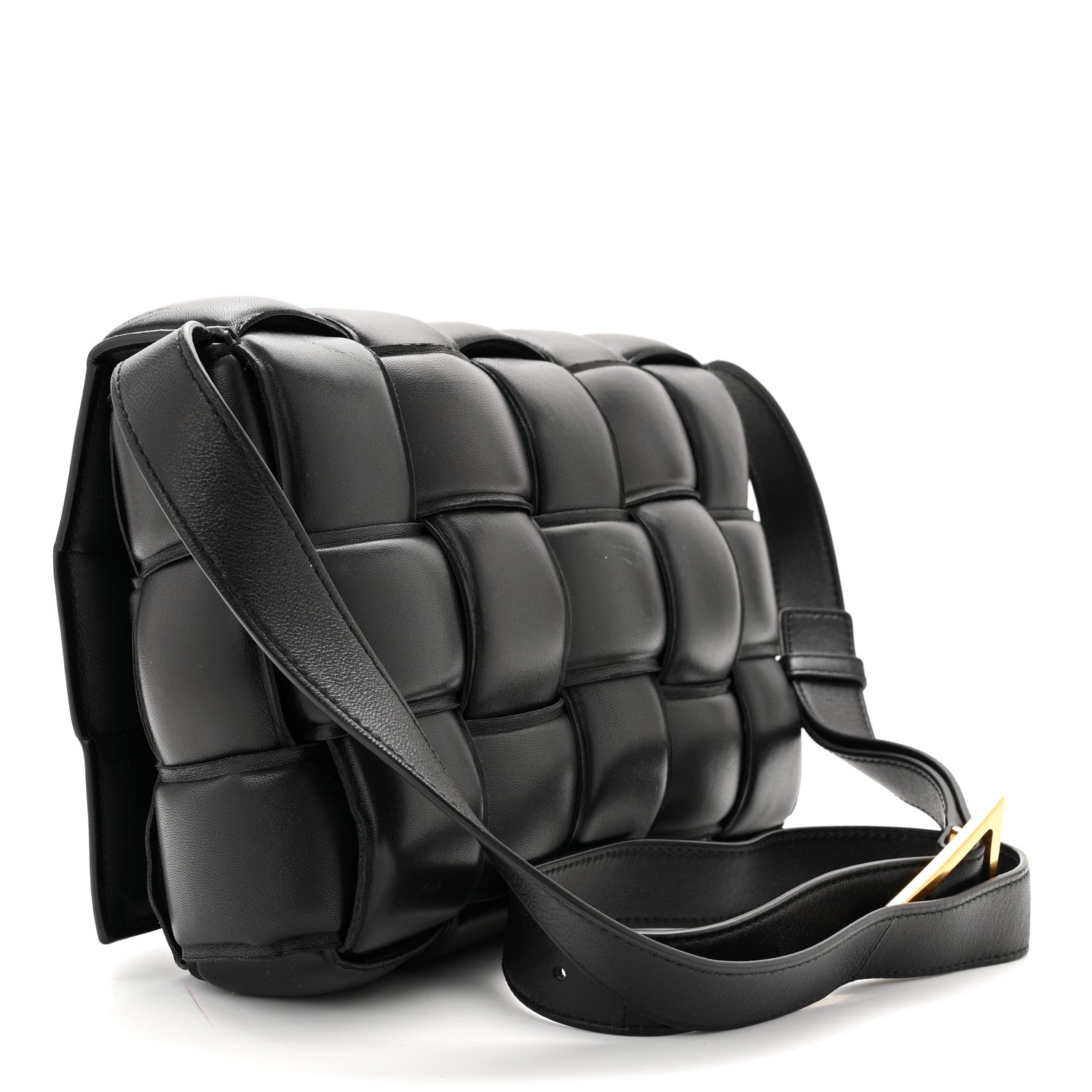 Bottega Veneta Nappa Maxi Intreccio Padded Cassette Crossbody Bag Black 3 of 10