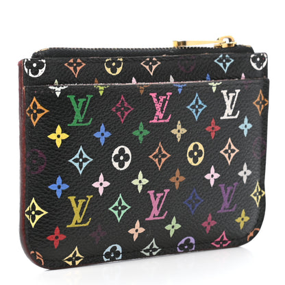 Louis Vuitton Monogram Multicolor Key Pouch Black Grenade 3 of 9
