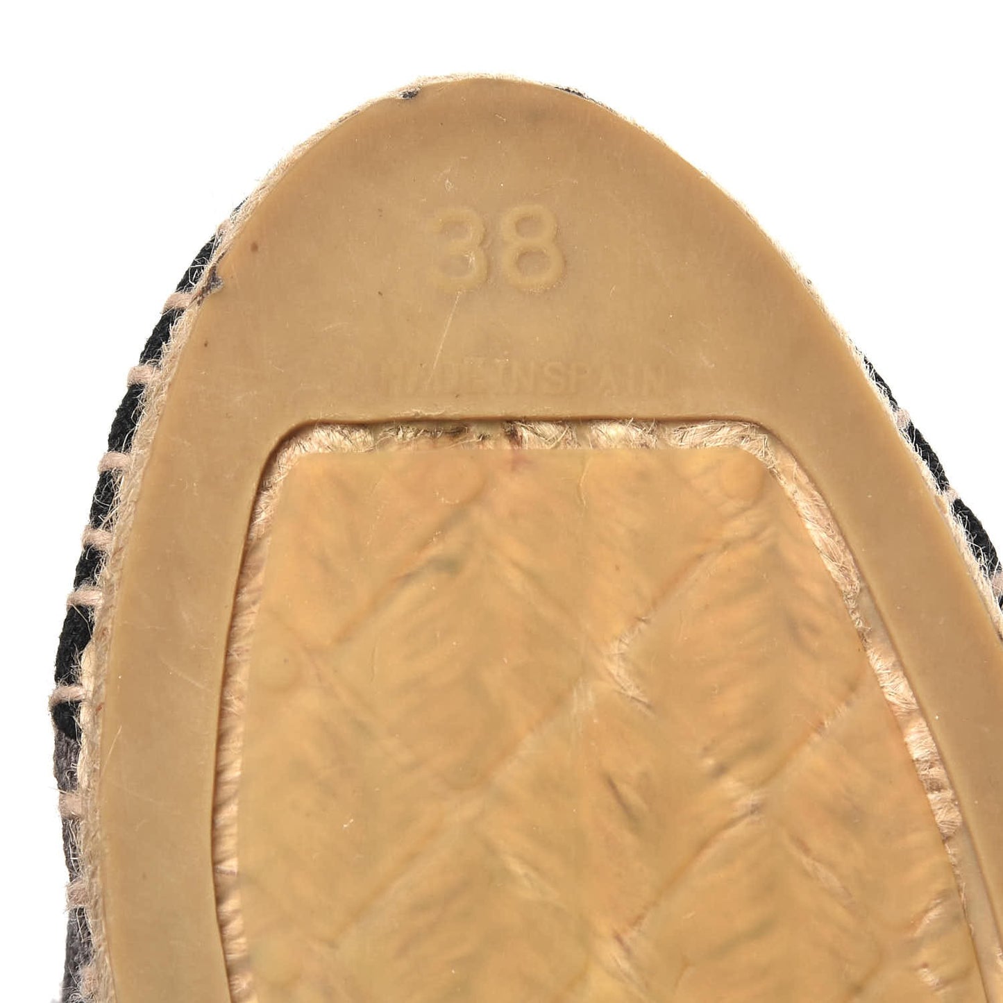 Denim Toile CC Espadrilles 38 Grey Black