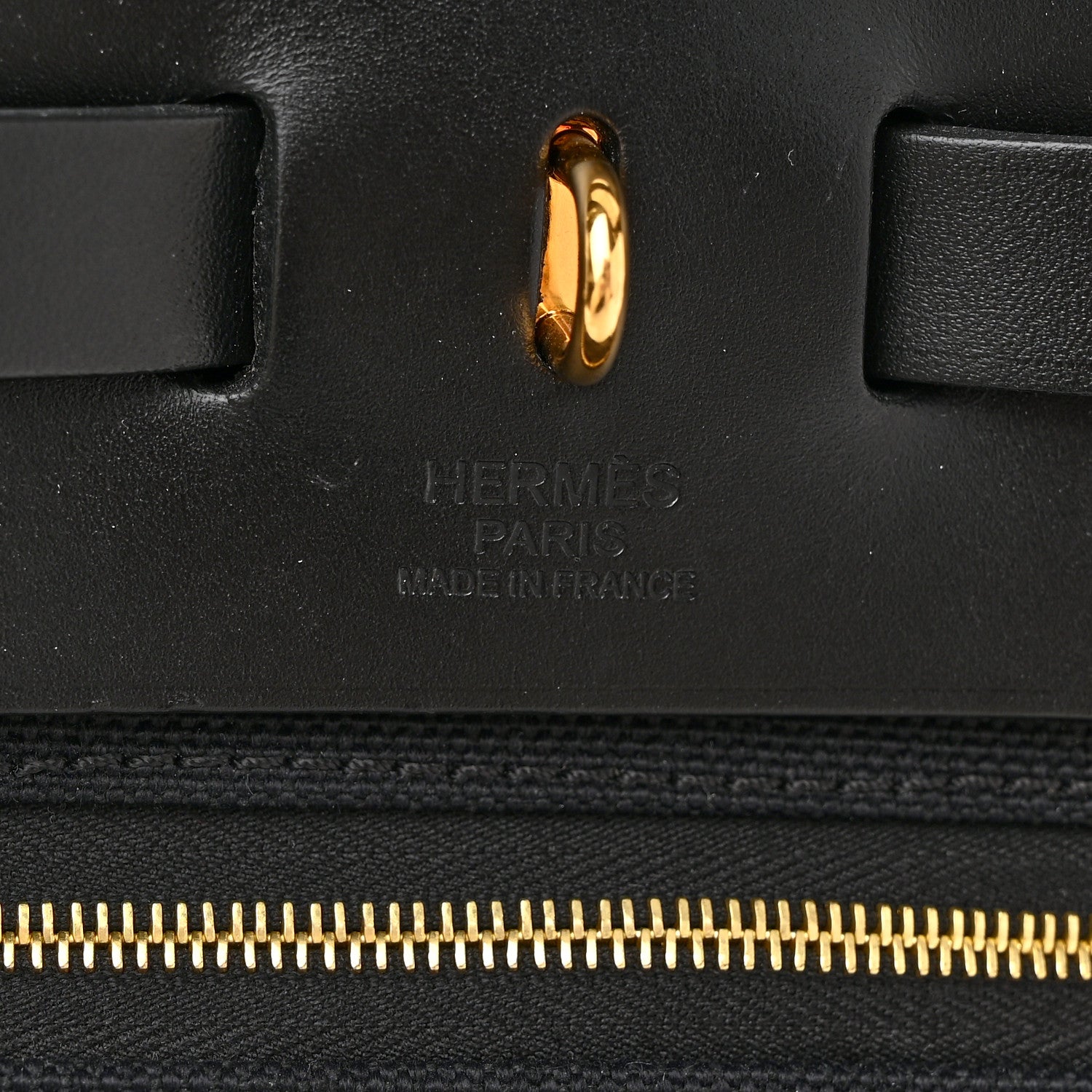 Hermes Military Toile Vache Hunter Herbag Zip PM 31 Black 7 of 13