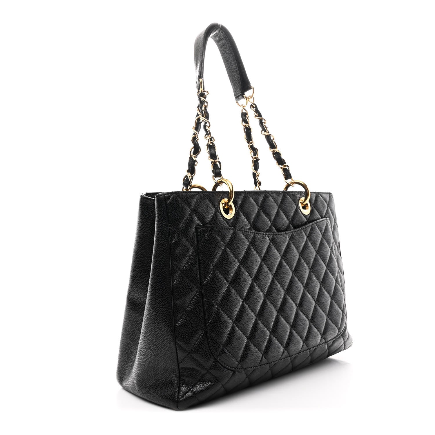 Chanel Caviar Quilted Grand Shopping Tote GST Black 3 of 11
