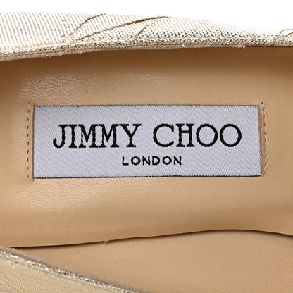 Jimmy Choo Metallic Lame Anouk 120 Pumps 36 Gold 7 of 12