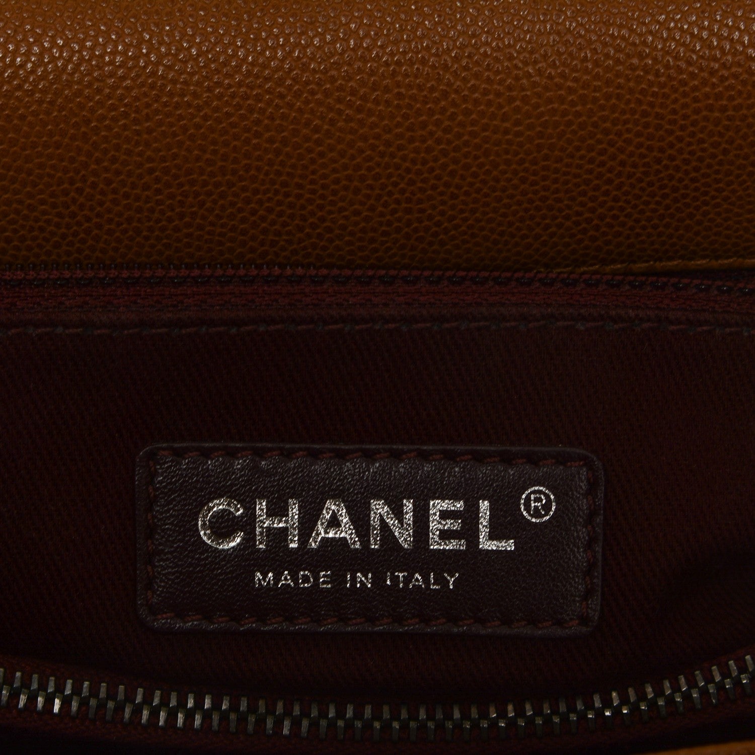 Chanel Caviar Quilted Medium Coco Handle Flap Camel 6 of 7