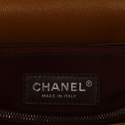 Chanel Caviar Quilted Medium Coco Handle Flap Camel 6 of 7