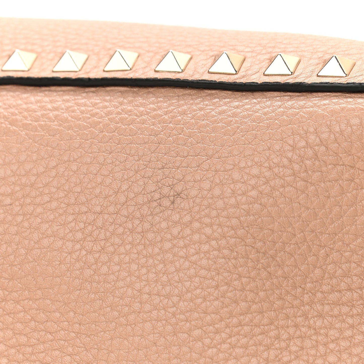 Pebbled Calfskin Medium Rockstud Tote Skin Sorbet