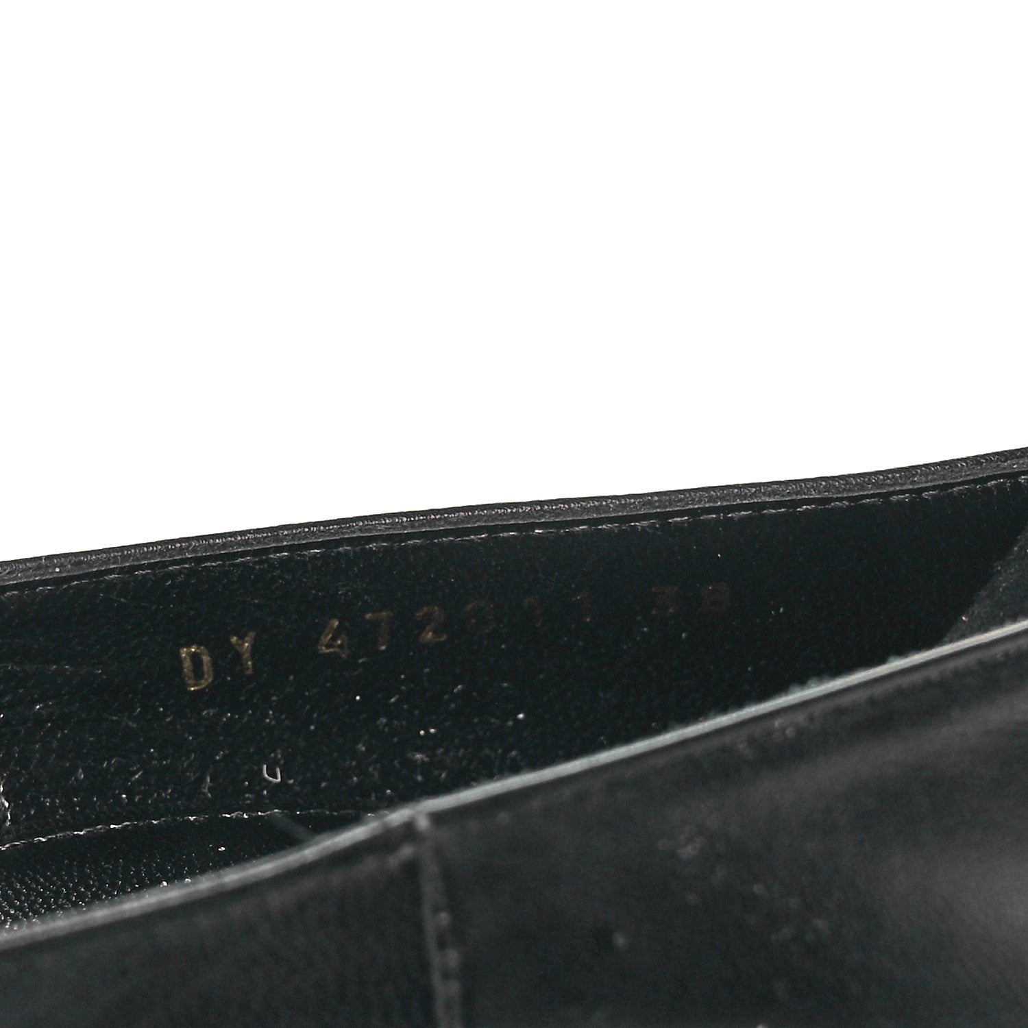 Saint Laurent Calfskin Opyum 110 Pumps 38 Black Gold 8 of 9