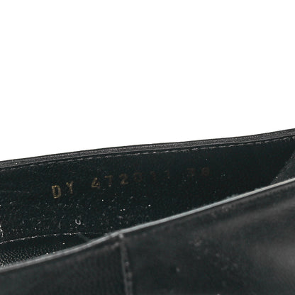 Saint Laurent Calfskin Opyum 110 Pumps 38 Black Gold 8 of 9