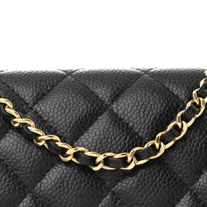 Chanel Caviar Quilted Wallet on Chain WOC Black 9 of 11