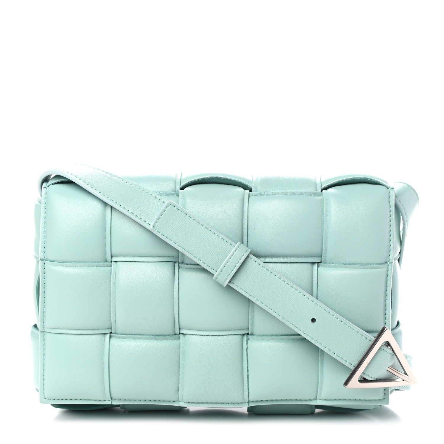 Bottega Veneta Nappa Maxi Intreccio Padded Cassette Crossbody Bag Spearmint 1 of 10