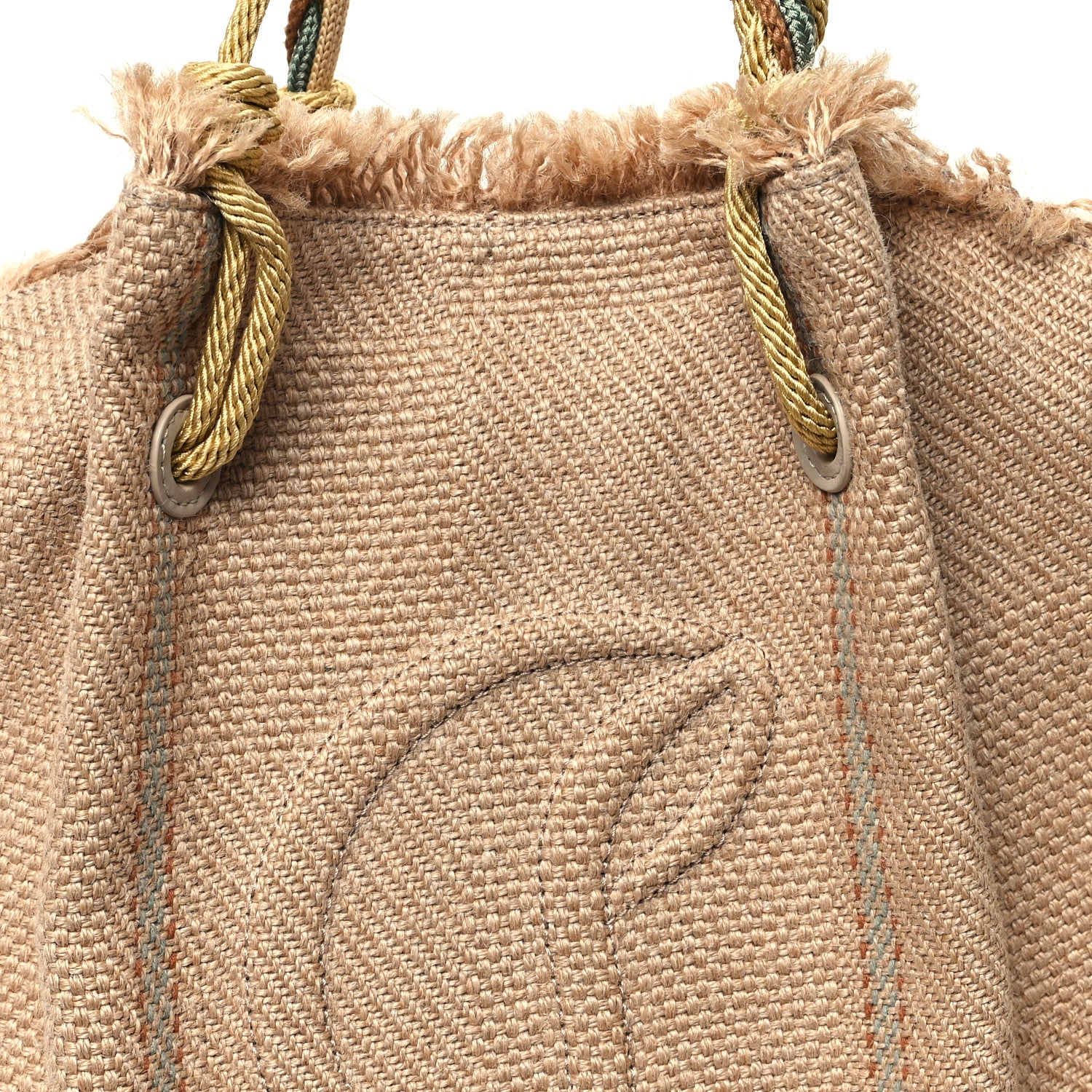 Christian Louboutin Raffia Woven By My Side Shoulder Bag Natural 7 of 12