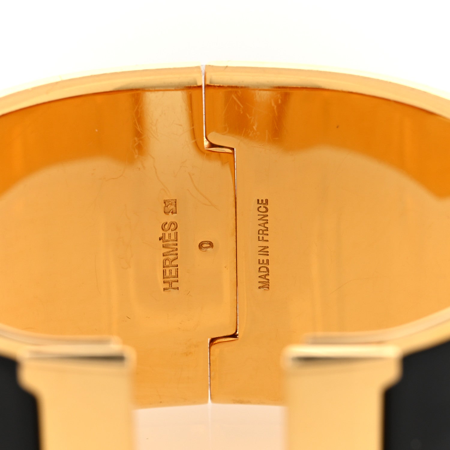 Hermes Enamel Extra Wide Clic Clac H Bracelet Black 4 of 5