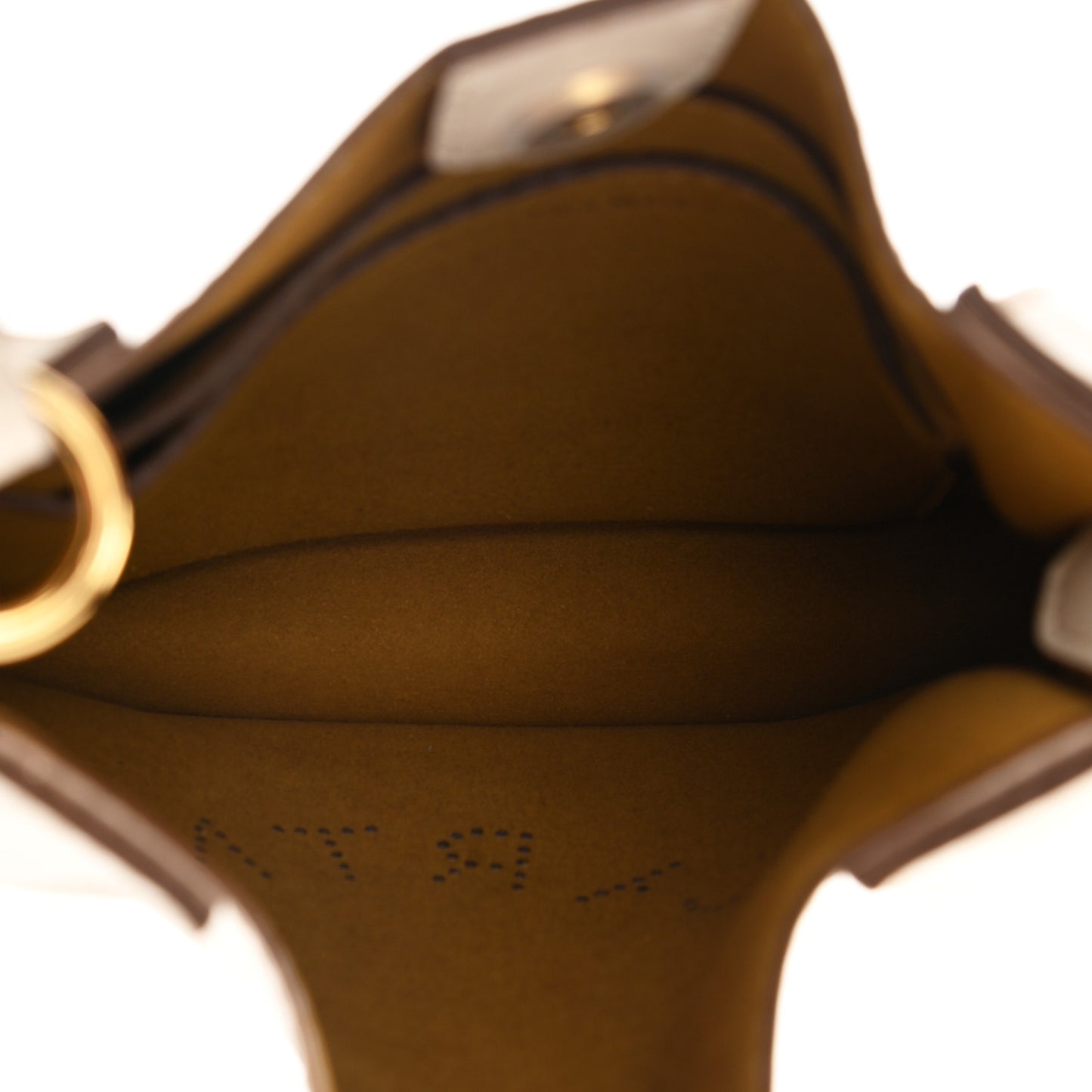 Eco Alter Nappa Perforated Logo Tiny Crossbody White