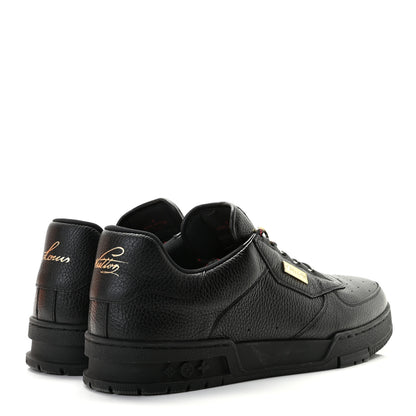 Louis Vuitton Calfskin Mens LV Trainer Sneakers 9 Black 4 of 8