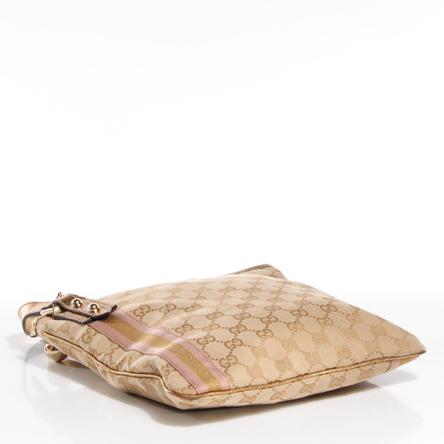 Gucci Monogram Jolicoeur Messenger Bag Gold 4 of 8