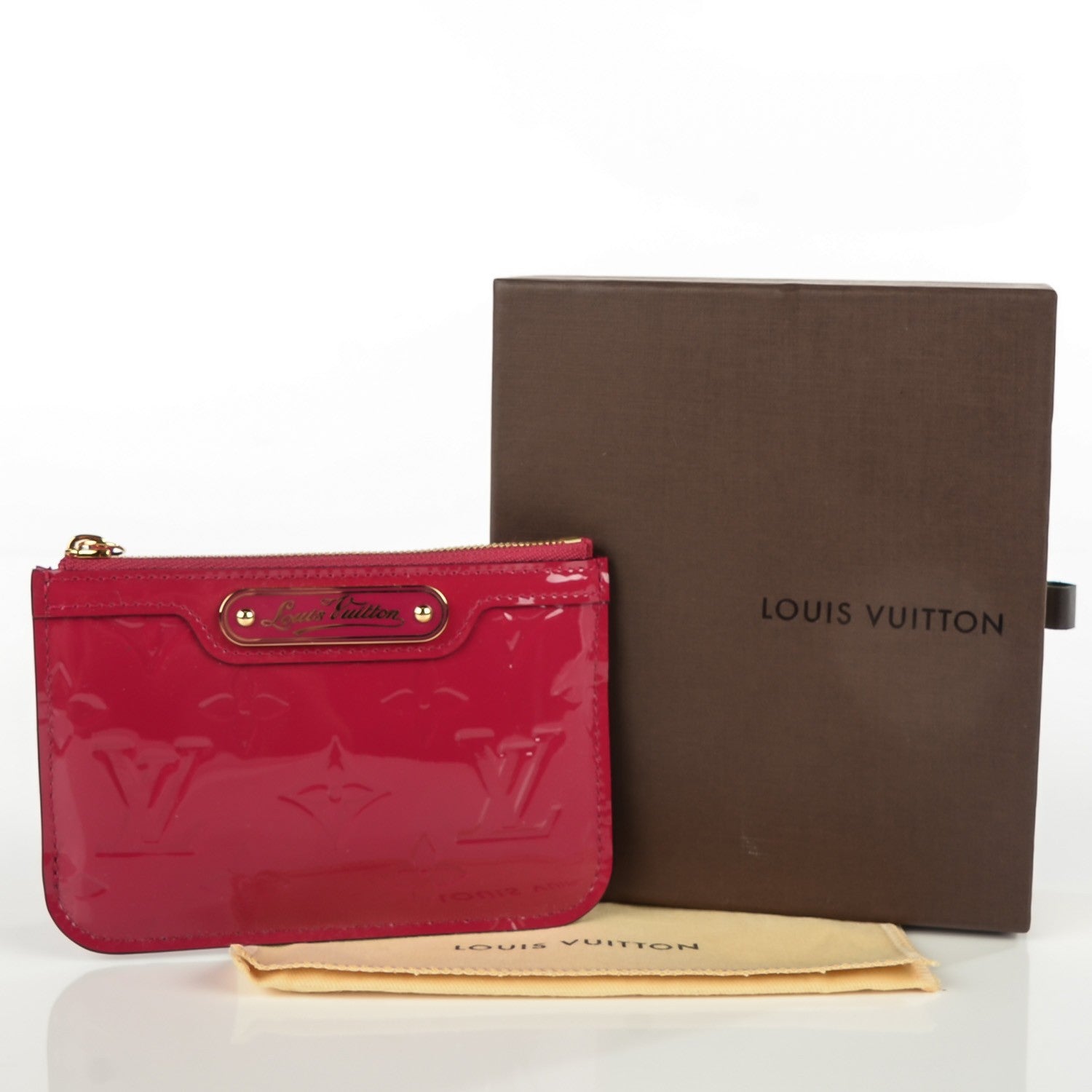 Louis Vuitton Vernis Key Pouch Rose Indien 4 of 8